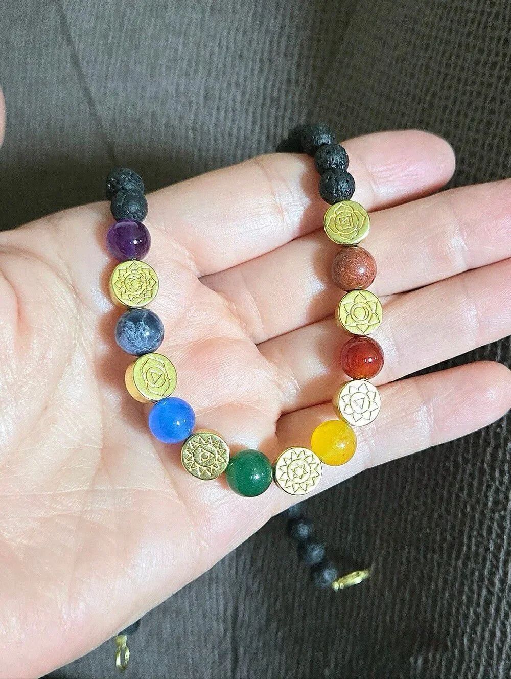 Shivam Seven7️⃣ Chakras🧘♀️ Beaded Necklace - NWT - Picture 6 of 15